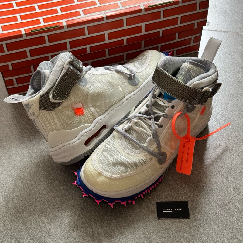 Nike Air Force 1 Mid x Off White White (100% Original Resmi)