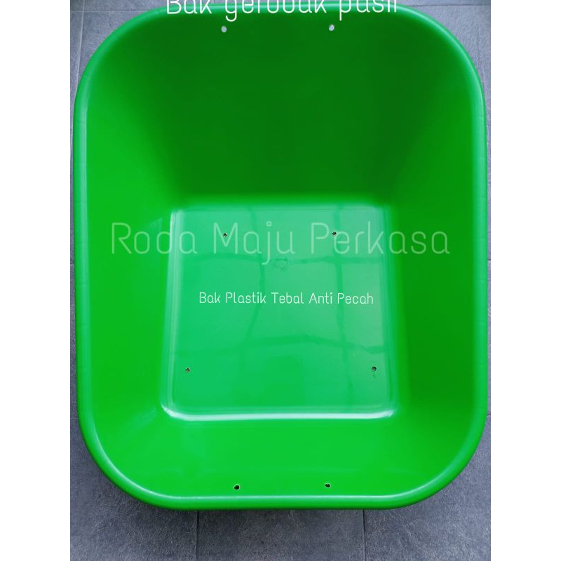 Bak Gerobak Pasir Sorong Pvc Hijau