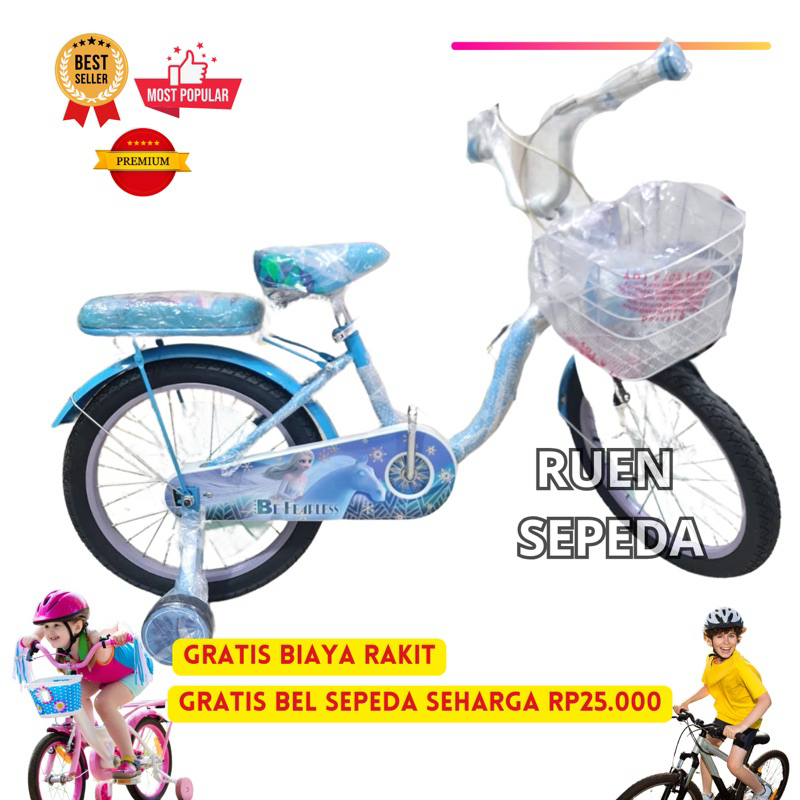 Sepeda Anak Perempuan Element Frozen 16 18 Sepeda Mini Roda Empat Frozen
