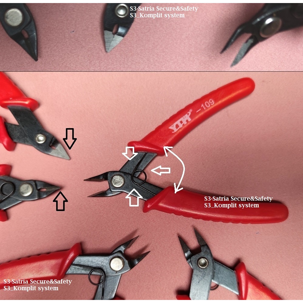 merah YTH109 5inci kecil tang potong lancip tajam spring 109 yth 5 in inci cutting Micro Nipper craf