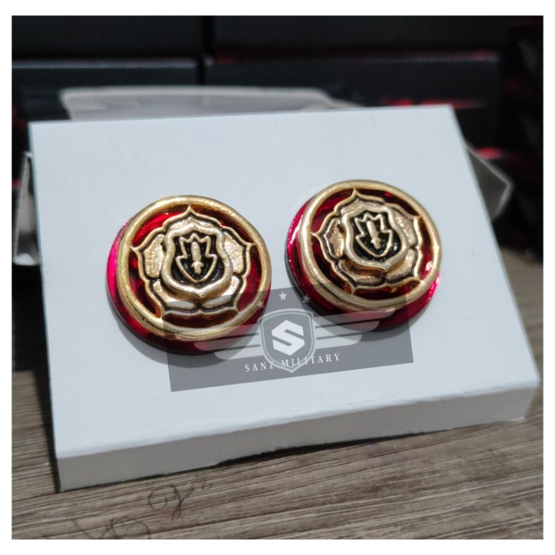 Monogram Satpam Pin Kerah Satpam Gold Terbaru