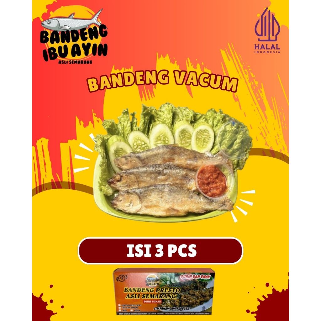 

Bandeng Presto Vakum Ibu Ayin Asli Juwana isi 3 pcs duri lunak