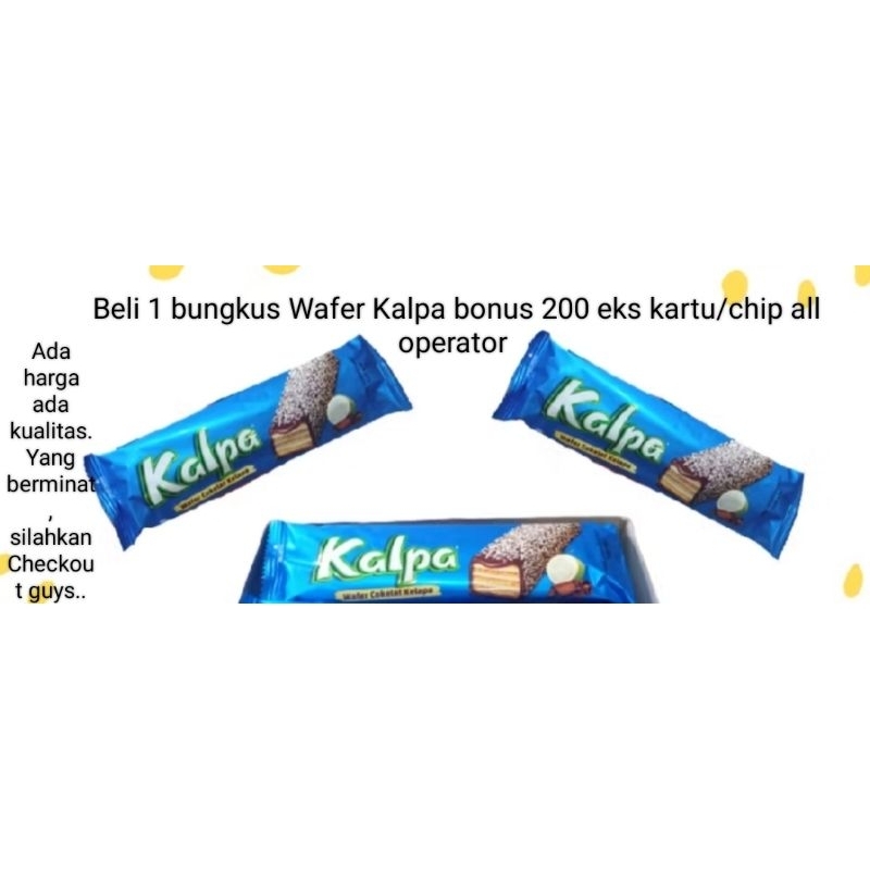 

Wafer kalpa 24 gr tambah bonus*