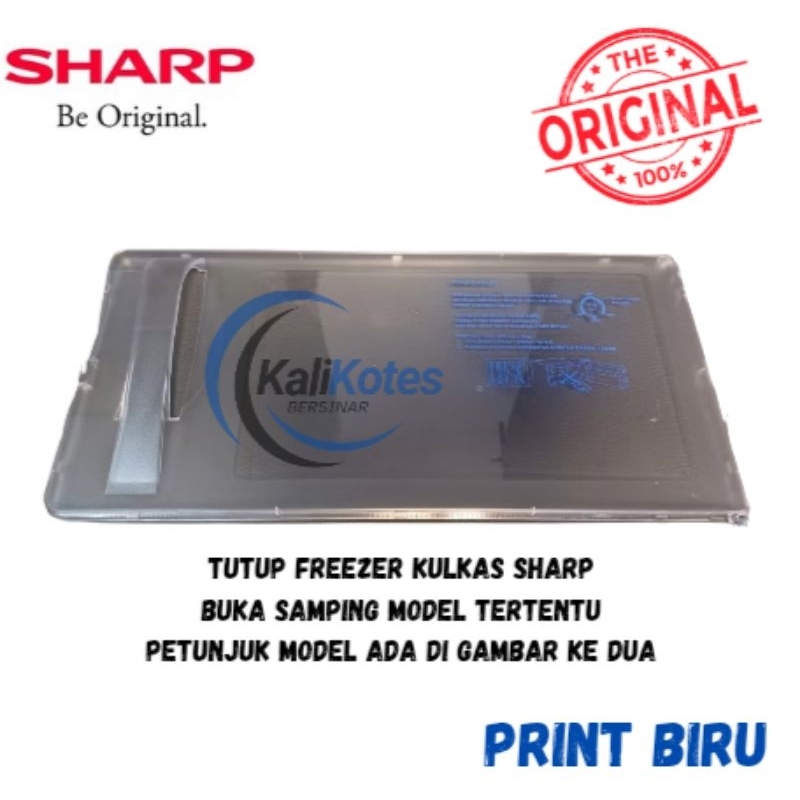 tutup freezer kulkas sharp 1 pintu buka samping original 100%
