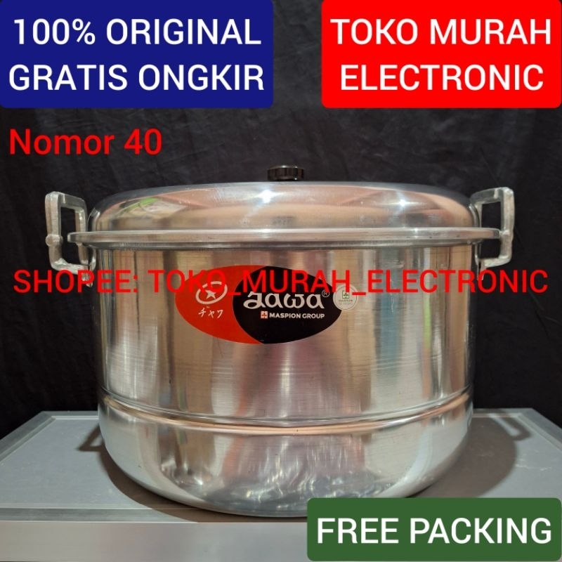 TME - Dandang Jawa 40 Cm Original Panci Kukusan Serbaguna