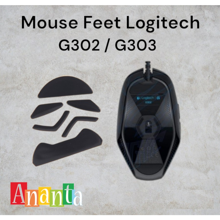 Mouse Feet Glide Logitech G302 G303 Kaki Mouse Alas Mouse