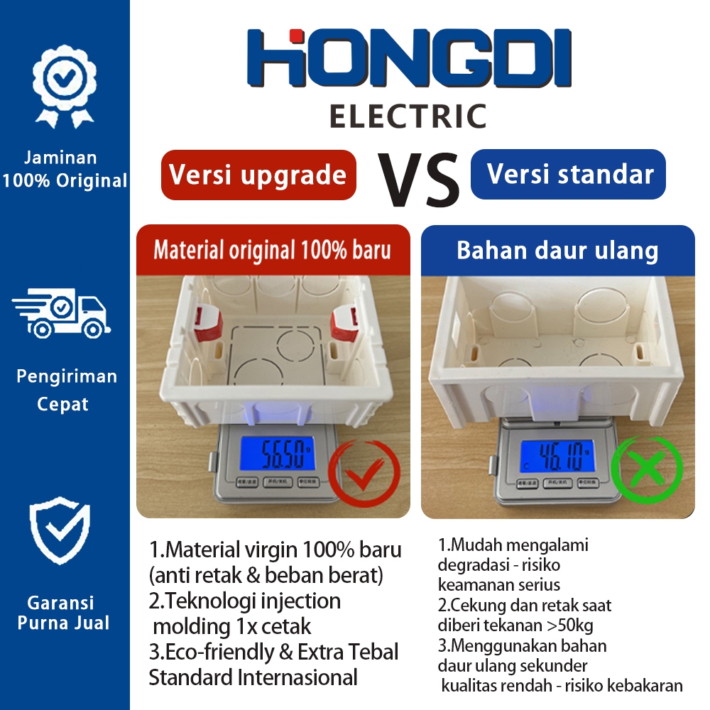 HONGDI Inbow Dos IB Dus InbowDus InbowDos Box Rumah Saklar StopKontak