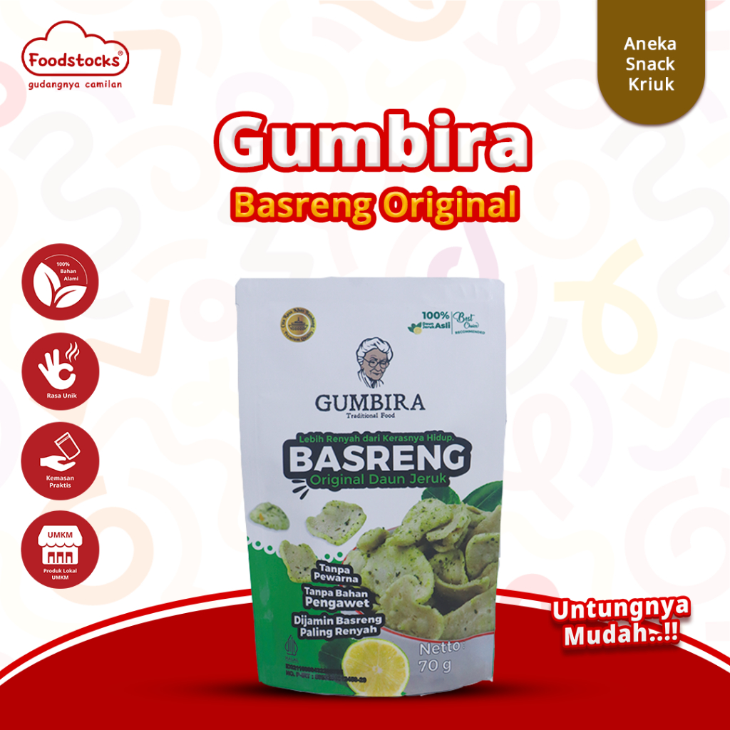 

Gumbira Snack - Keripik Basreng Varian Original Daun Jeruk