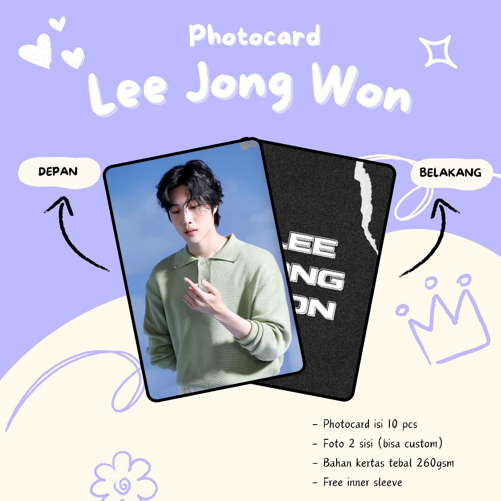 (10 PCS) PHOTOCARDS LEE JONG WON