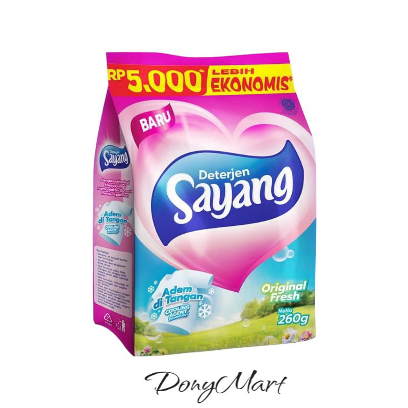 Detergent Sayang Bubuk Powder Detergent 260 Gr Promo