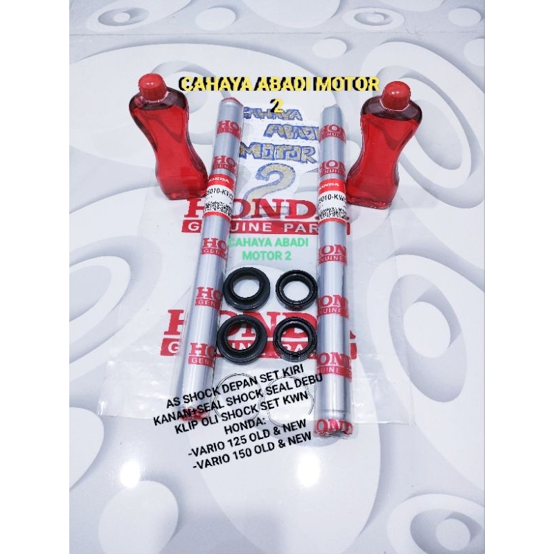 AS PIPA SHOCK SHOK SOK SHOCKBREAKER DEPAN SET+SEAL SHOCK OLI SHOCK KLIP SEAL DEBU KWN HONDA VARIO 12