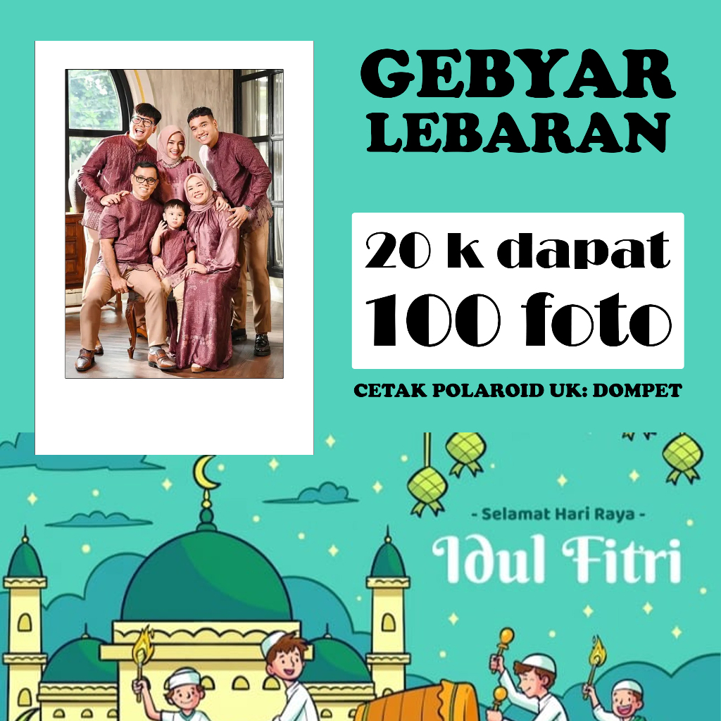 HARGA GROSIR, Cetak foto model Polaroid 2R murah - BISA COD , MEDAN