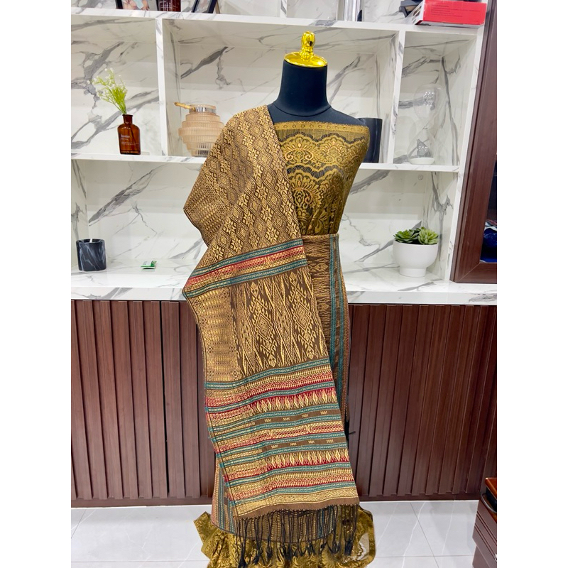 Tumtuman Pengantin FULL KRISTAL PREMIUM Cokelat Gold Eek Kuda