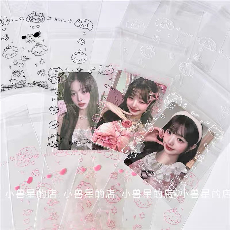 

10pcs Plastik Sealing Tempat Kartu/Foto/Barang Kemasan Serba Guna Lucu