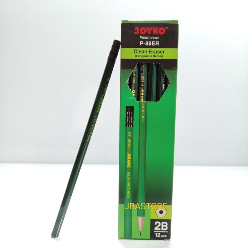 

1 Pak Pensil 2B P-88ER Joyko Pensil + Penghapus