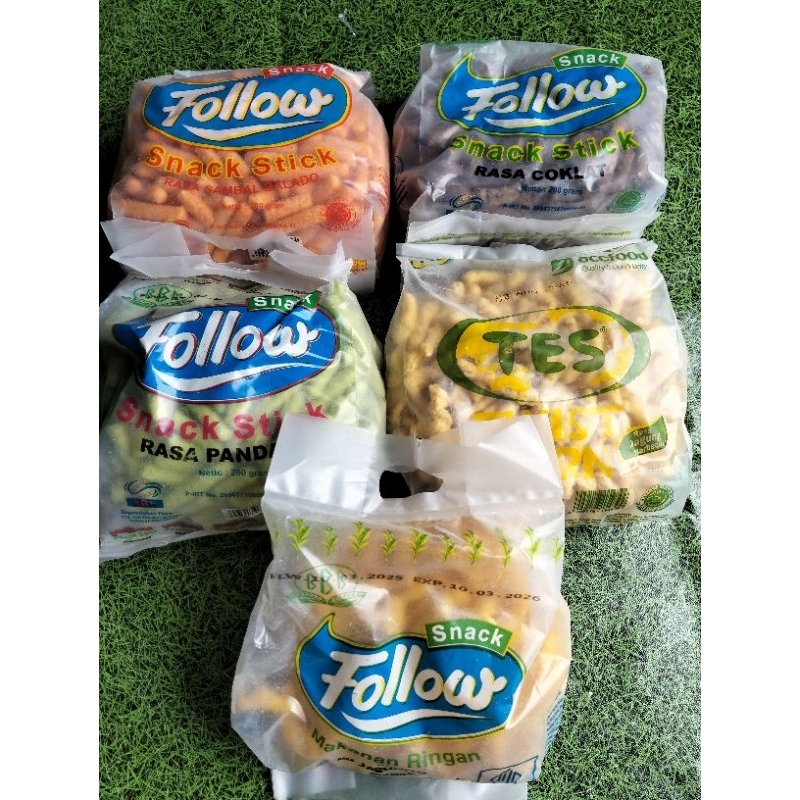 

Stik Twist Corn/Balado/Coklat/Pandan/Tortella.