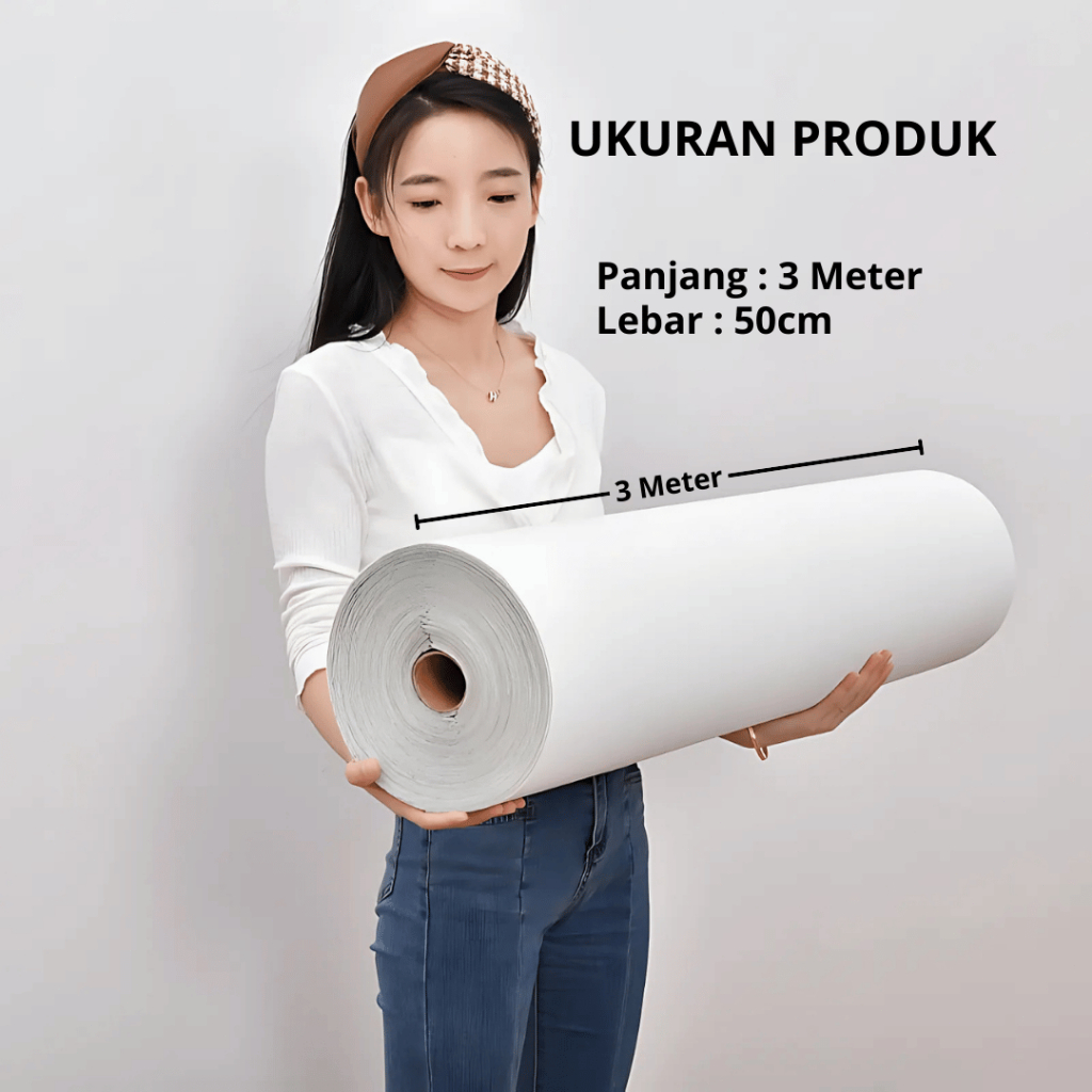 Wallpaper Linen Roll/Wallpaper Dinding /Wall Decoration/Wallpaper Dinding Linen Sudah Ada Perekatnya