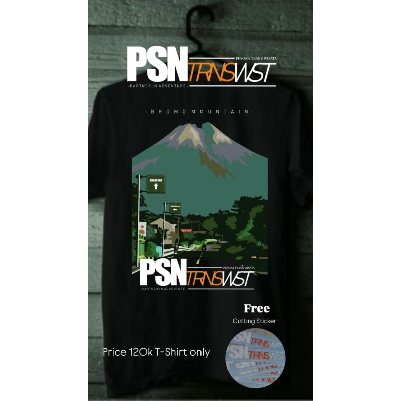 Tsirt kaos Bromo Mountai by Pesona Trans Wisata