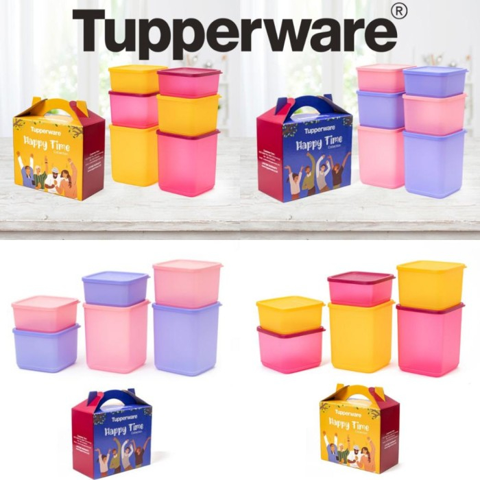PROMO Tupperware  Happy Time Collection 6pcs / Tupperware Promo Set