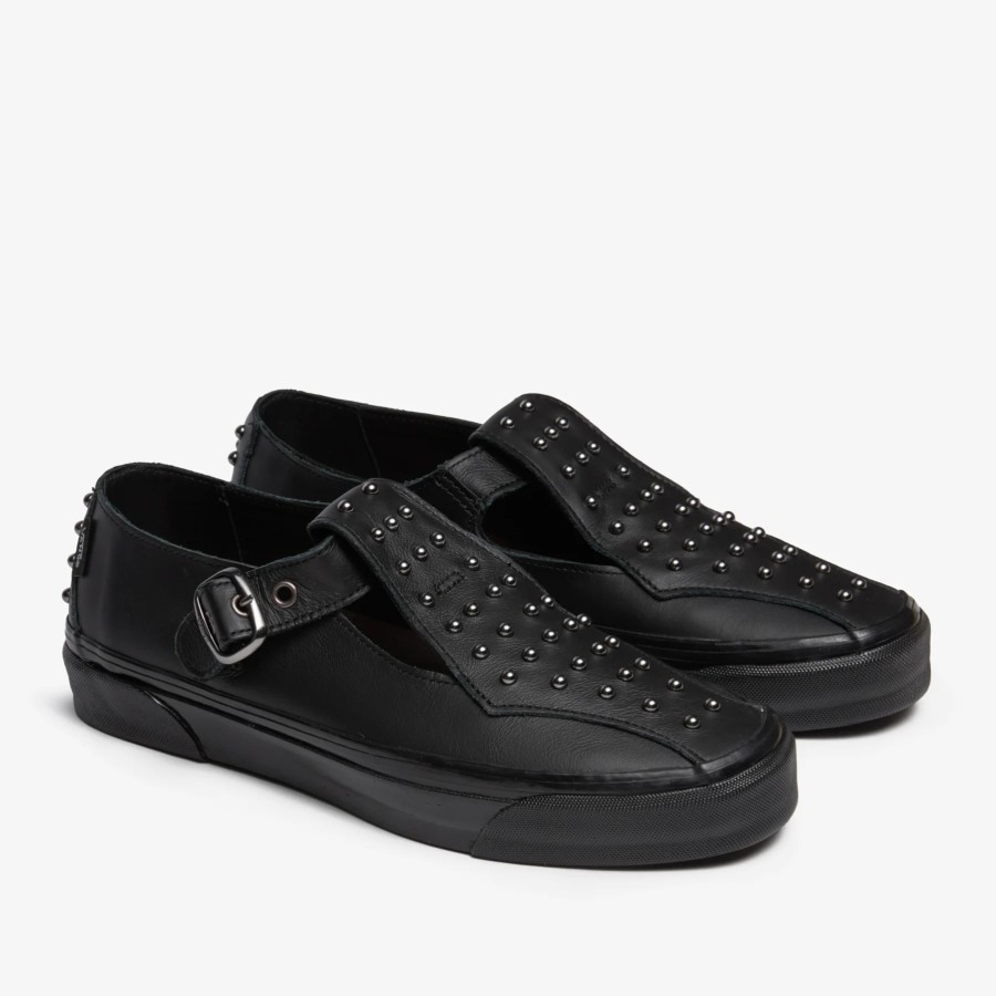 VANS SLIP ON MARY JANE 93 LX PREMIUM LEATHER PEARLIZED BLACK ORIGINAL