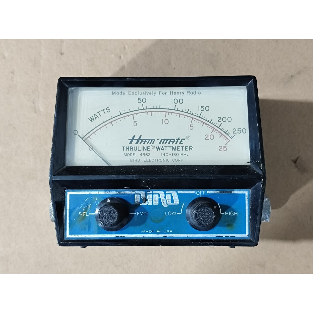 SWR METER BIRD MODEL 4362 HAM-MATE - NOS - VHF