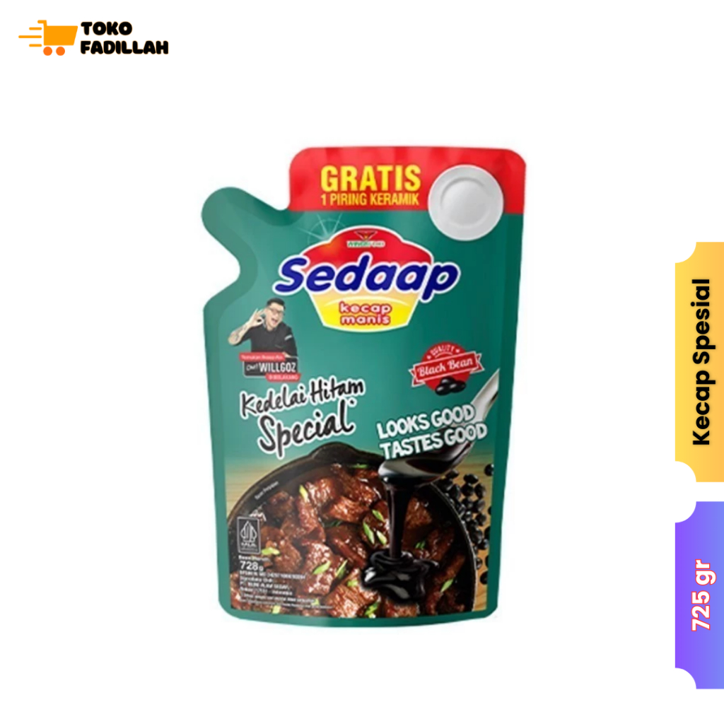 

(Hadiah Piring Keramik) Kecap Sedaap Kedelai Hitam Spesial 725 gr