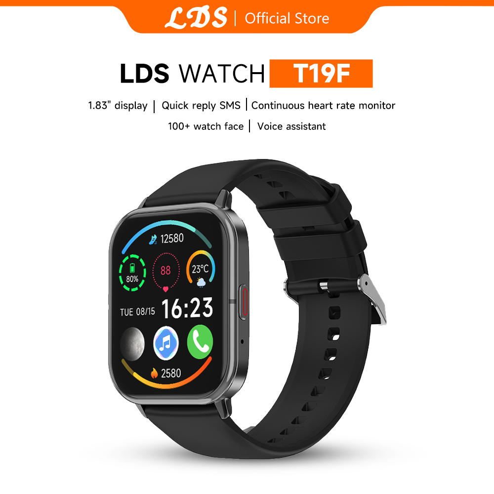 LDS T19F Smartwatch AMOLED 1.83 Inci Bluetooth Call Tahan Air IP68 - Rose Emas