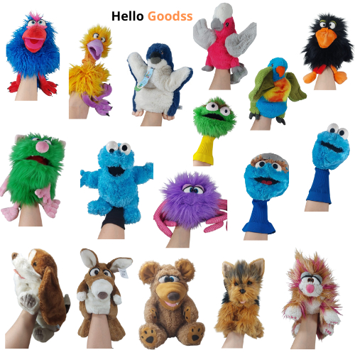 Boneka Tangan Hand Puppet Anjing  Baby Monster Cookies Bear Dragon Naga Anjing Kancil Beruang Burung