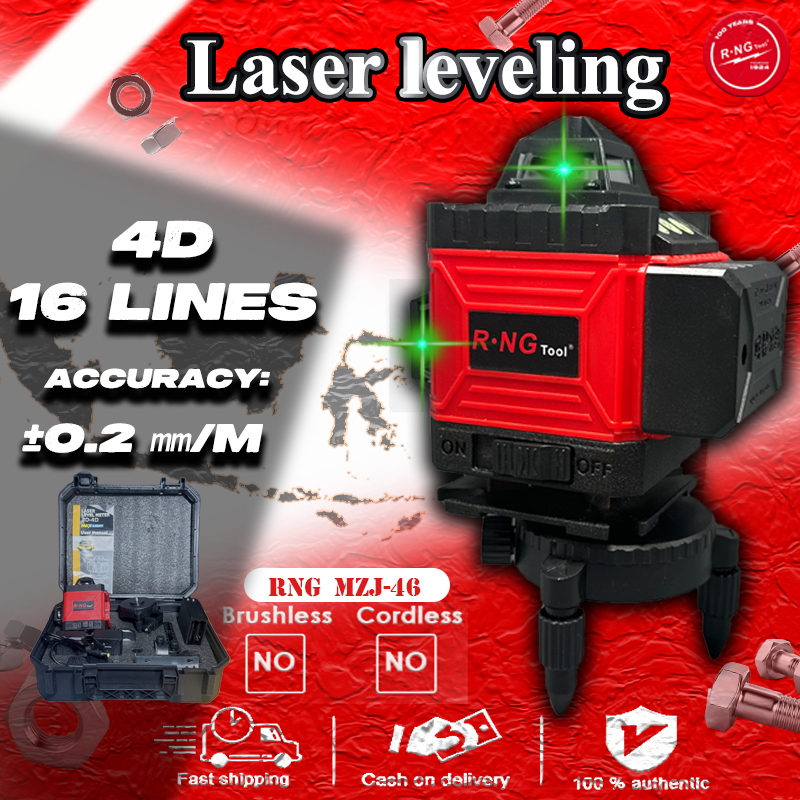 🇯🇵【R•NG】4D 16 line laser waterpass waterpass digital laser level waterpass laser meteran laser