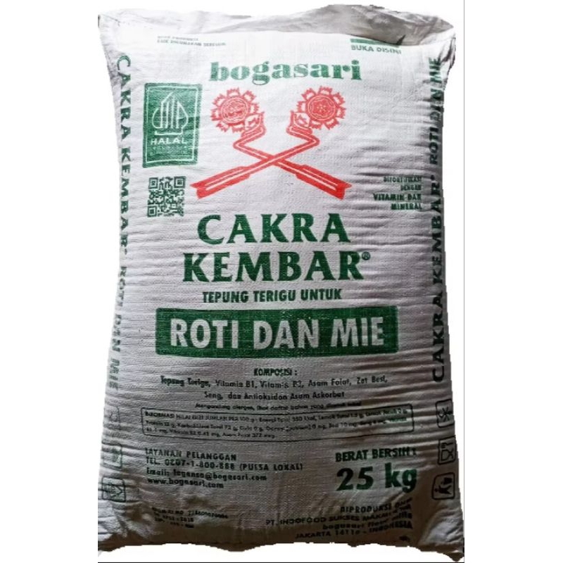 

tepung terigu BOGA SARI CAKRA KEMBAR REPARK untuk ROTI dan MIE