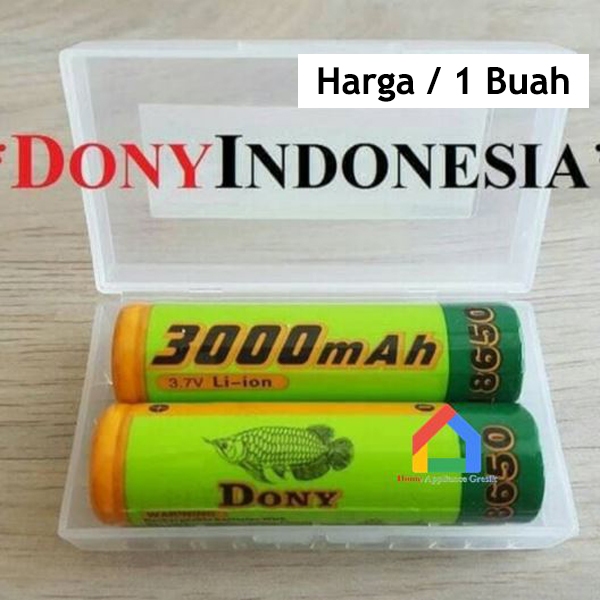 (Harga/Biji) Battery Baterai Senter Kepala DONY DN-3000 3000mah [PCS]