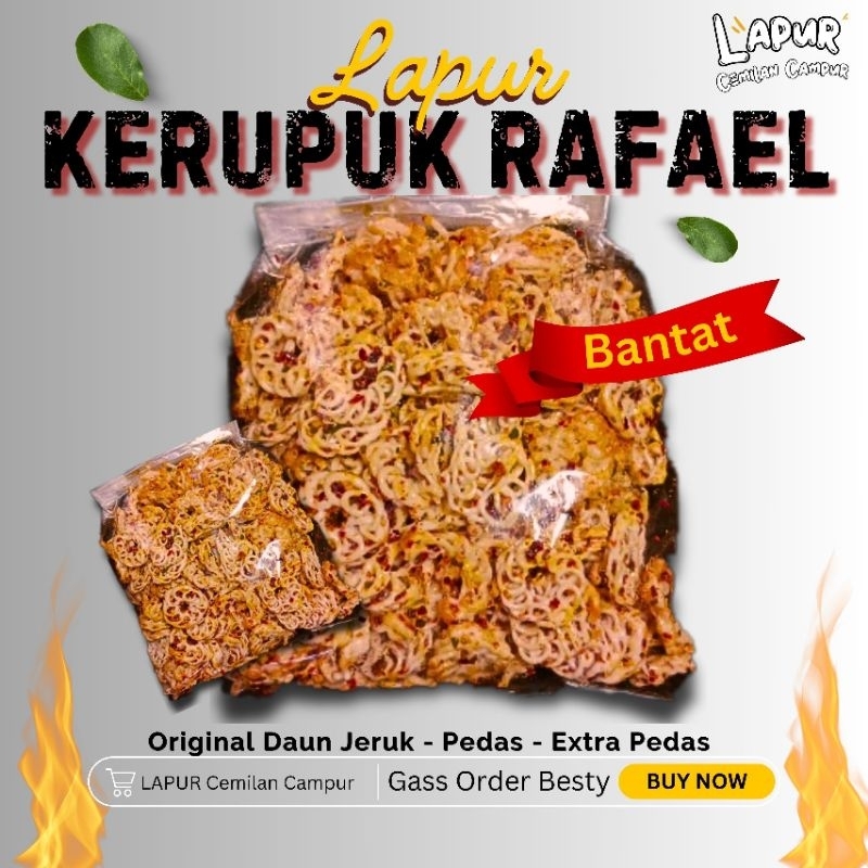 

Seblak Kering KERUPUK RAFAEL 1KG Pedas / Extra Pedas / Original
