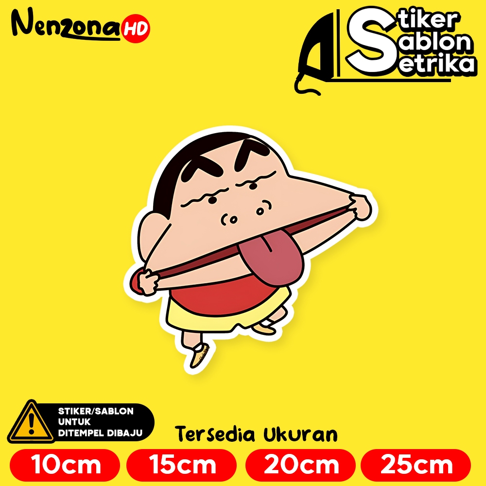 

Shinchan Melet Anime Manga Stiker Sablon Setrika by Nenzona HD