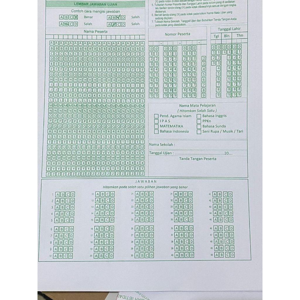 LJU LJK UJIAN SEMUA JENJANG CUSTOM