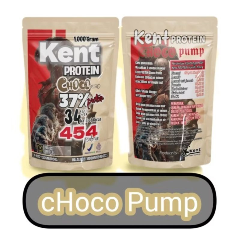 KENT PROTEIN 1KG CHOCO WHEY PROTEIN NABATI CHOCOLATE PUMP