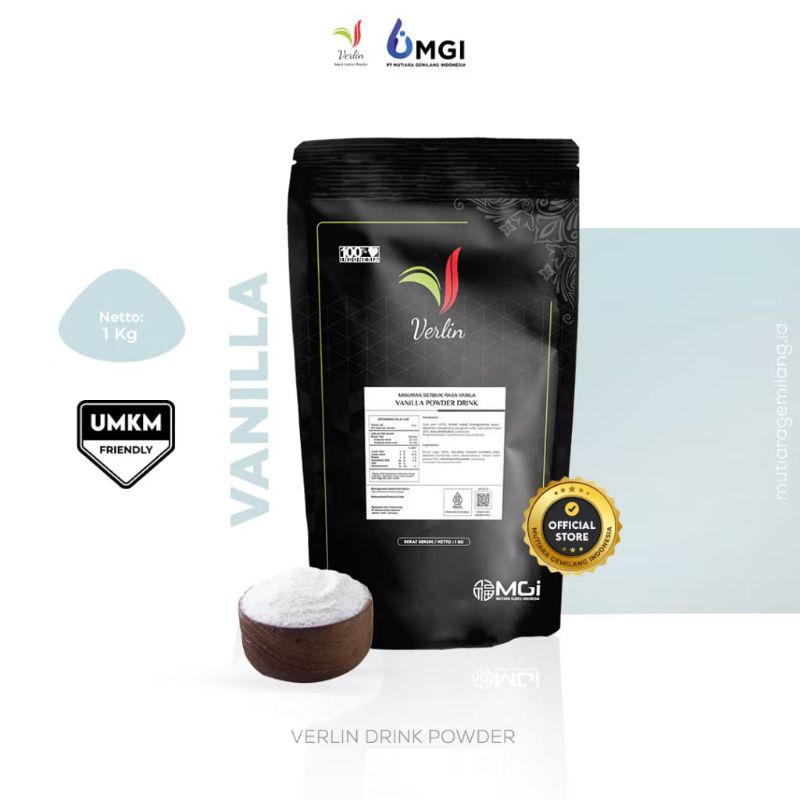 

Bubuk Minuman Verlin VANILA Bubuk Minuman PREMIUM || 1kg || 500 Gram || 250Gram