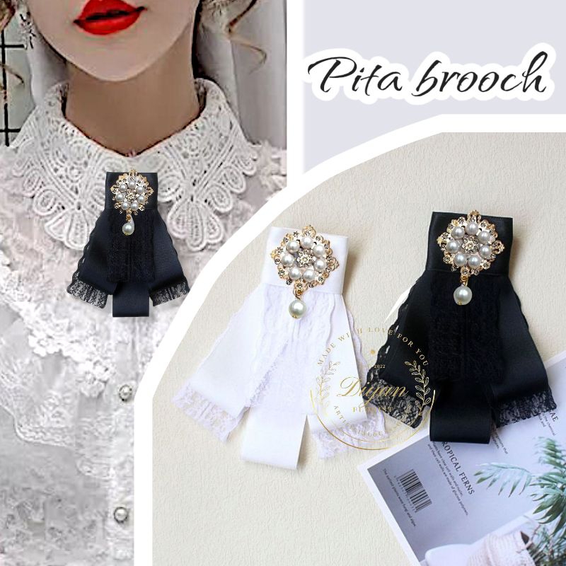 korean ribbon brooch // pita baju // pita brooch