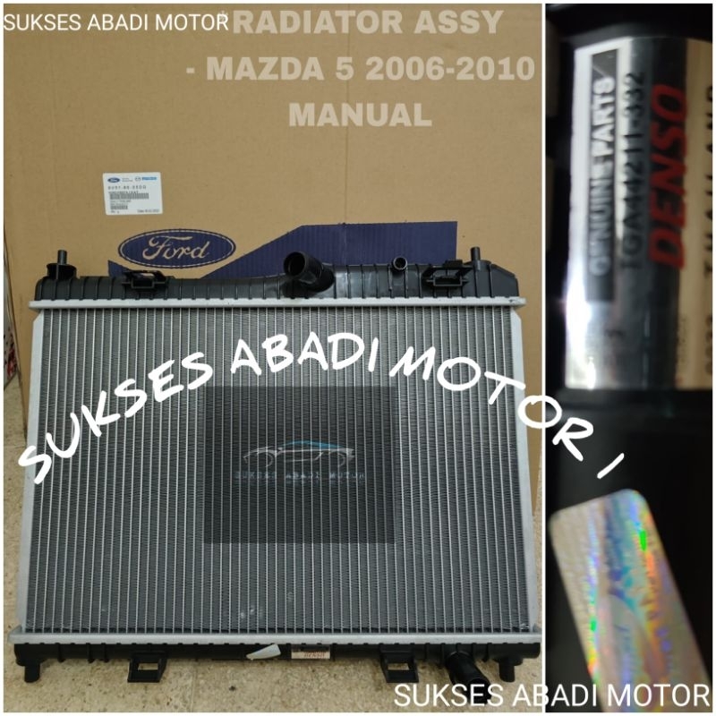 RADIATOR ASSY MAZDA 5 MAZDA5 MANUAL 2006-2010 ORIGINAL DENSO