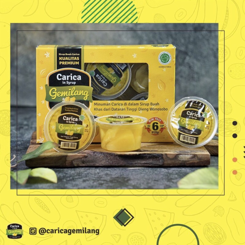 

Carica Gemilang Minuman Buah Pepaya Asli Dieng