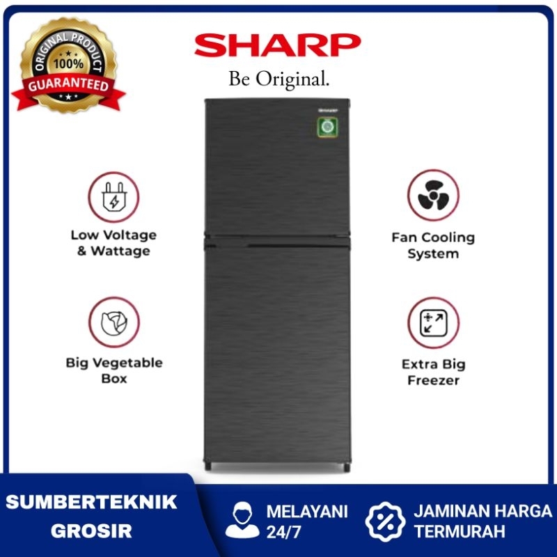 Kulkas SHARP 1 Pintu Sj-236mn-hs Sj 236mn hs Sj 236 Lemari es 205 / 187 Liter Hemat Energi Listrik -