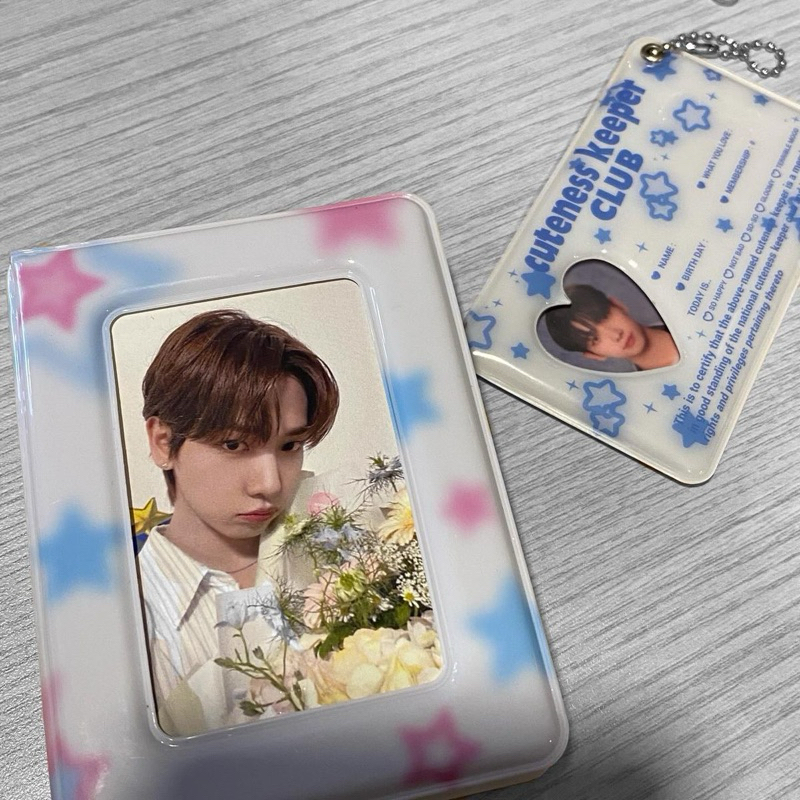 [KPOP KLOSET] 40 Slot Pink Square Album Photocard 3 Inch Mini Collection Book kolbuk binder pc korea
