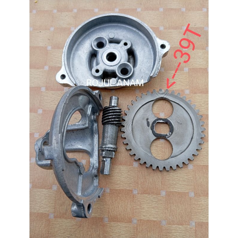 POMPA OLI + GIGI GEAR POMPA OLI SET HONDA GL 100 GL PRO ORIGINAL SECCOND