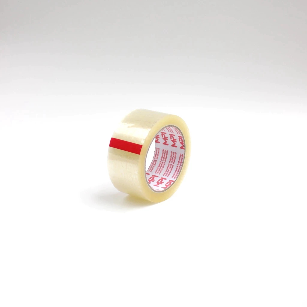 

Lakban Bening Ukuran Panjang 45 mm Panjang 80 Yard Merek MPI kualitas bagus dan tidak mudah putus isi 3 pcs