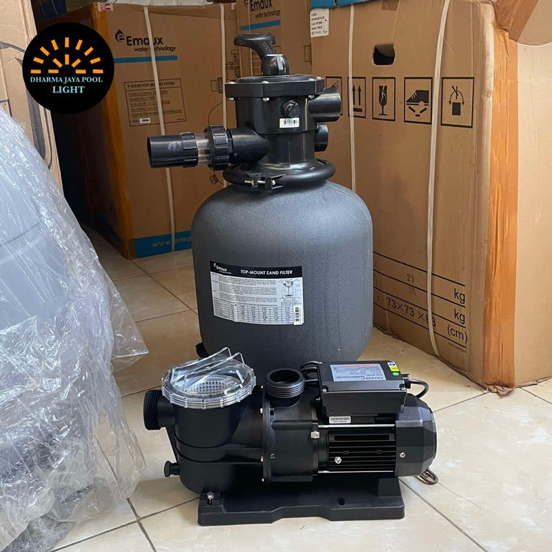 Set Pompa dan Filter Kolam Renang 1/2Hp untuk kolam kecil