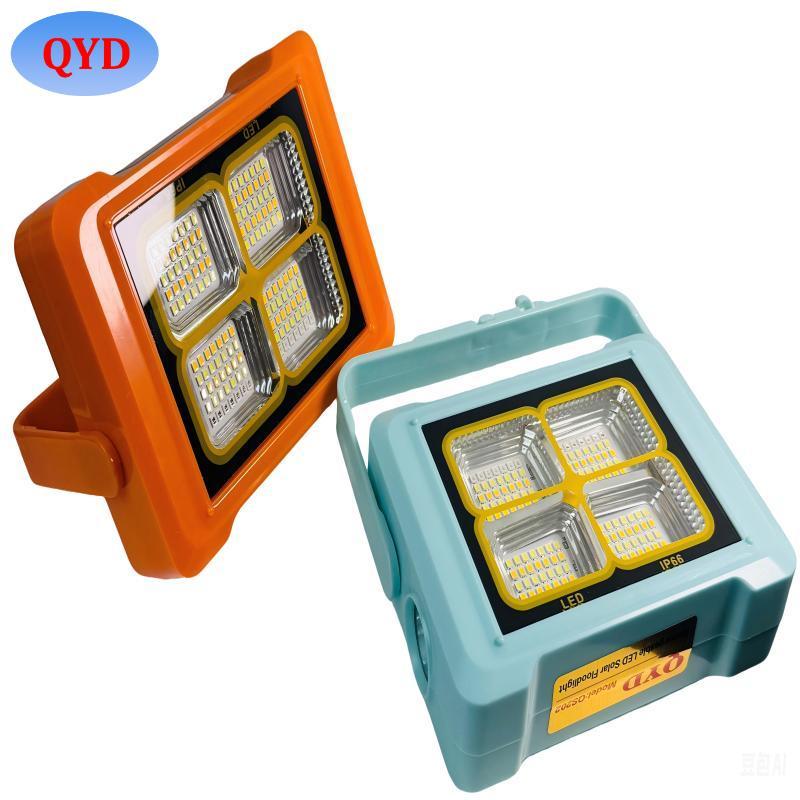 QYD Lampu Emergency Solar Tahan Lama LED Gantung Portable Tenaga Surya Bohlam Cas USB Baterai Lithiu
