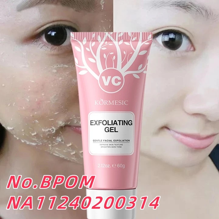 Exfoliating Gel 60g Pemutih Wajah Memutihkan kulit dan mengankat sel kulit mati Pengelupas Kulit Pem