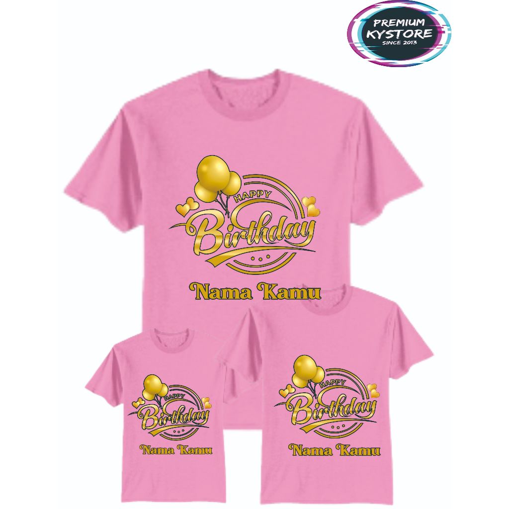 Kaos Ulang tahun family bisa couplean