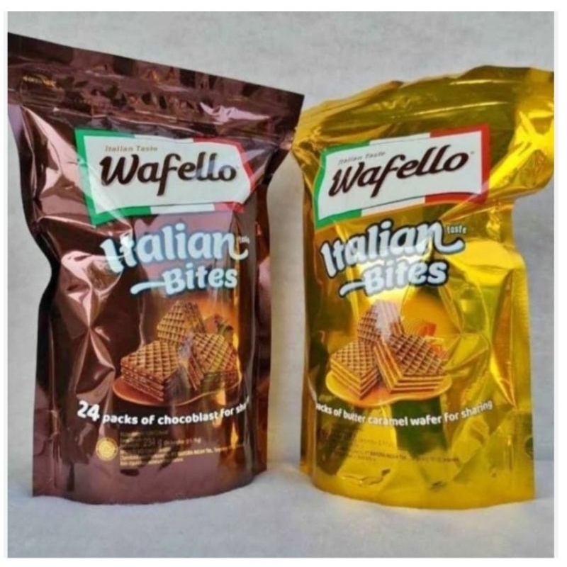 

PROMO ( Wafello Italian Bites/Pouch isi 24pcs 228gr @9.5gr )