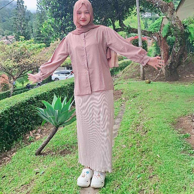 Rok Plisket Span Wavy Premium / Rok Span Lidi / Rok Plisket / Rok Plisket Lidi / Span Lidi / Wavy Sk