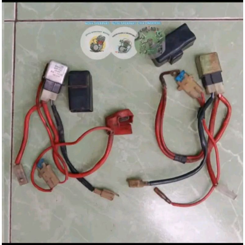 KABEL AKI ACU + BONUS BENDIK STATER MOTOR MIO SPORTY MIO SMILE MIO SOUL FINO KARBU ORISINIL LEPASAN 